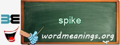 WordMeaning blackboard for spike